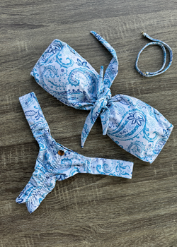 Strapless Tie Printed