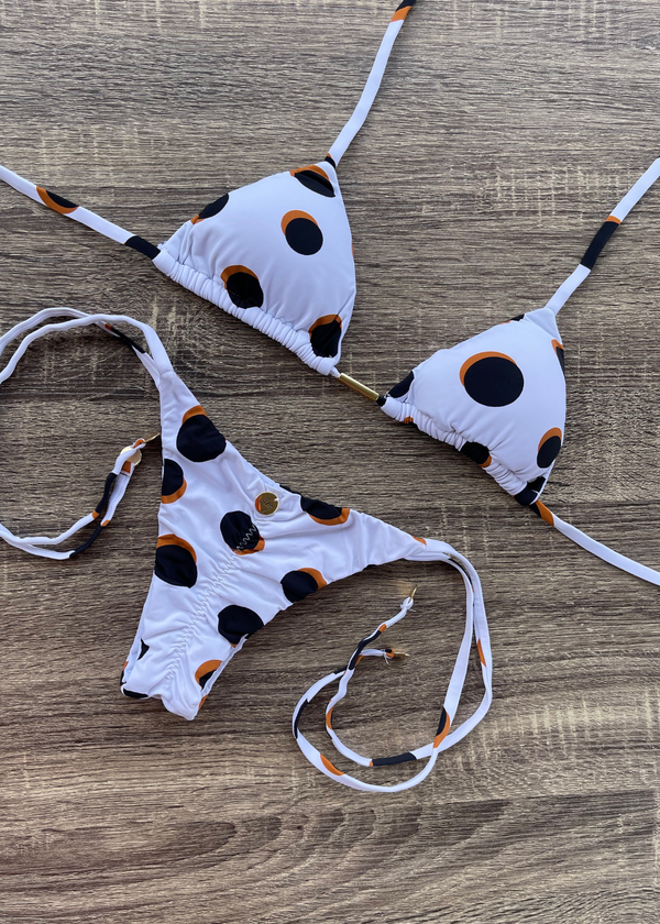 Tie Side Brazilian Scrunch Printed